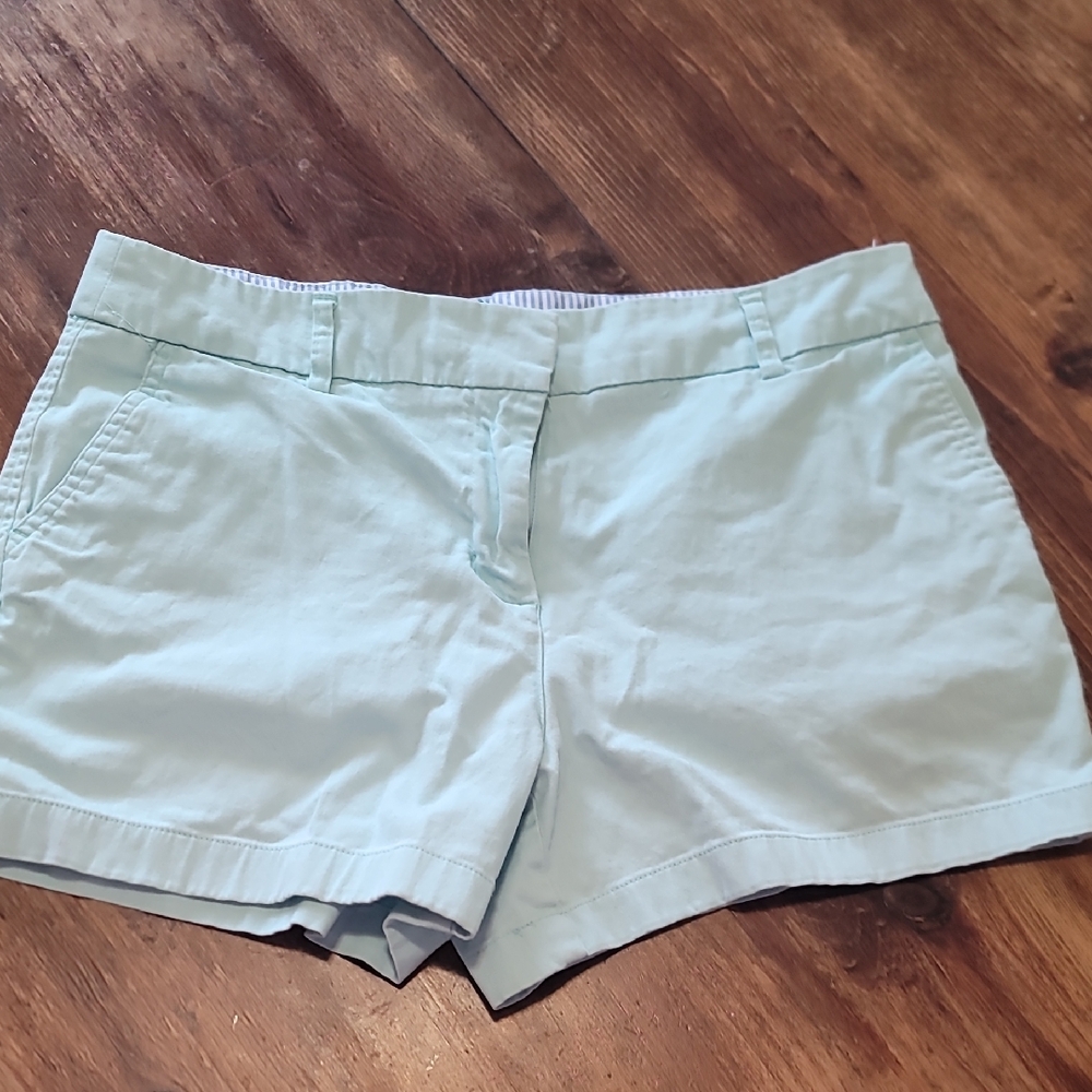 British Khaki Women's Light Blue Shorts